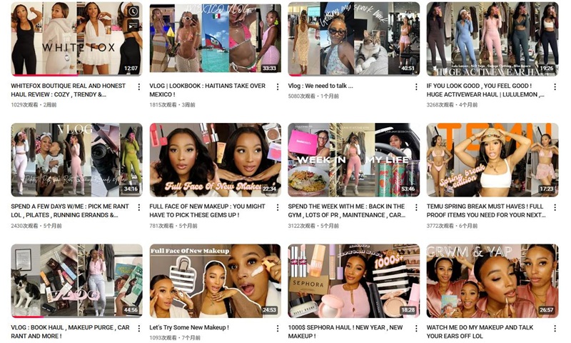 YouTube网红推荐:加拿大时尚生活微型小达人频道内容