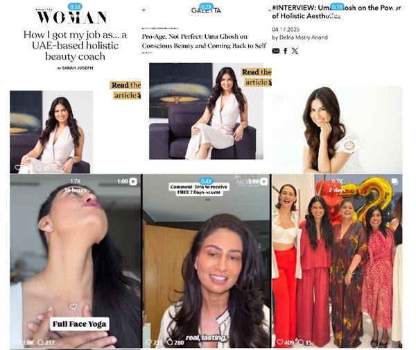 Instagram网红推荐:阿联酋美容护肤技巧型达人频道内容