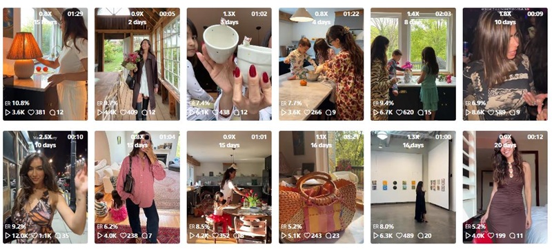 TikTok网红推荐:美国时尚宝妈TikTok红人频道内容