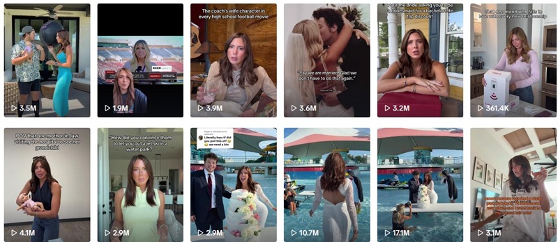 TikTok网红推荐：美国生活剧情护肤类头部博主频道内容