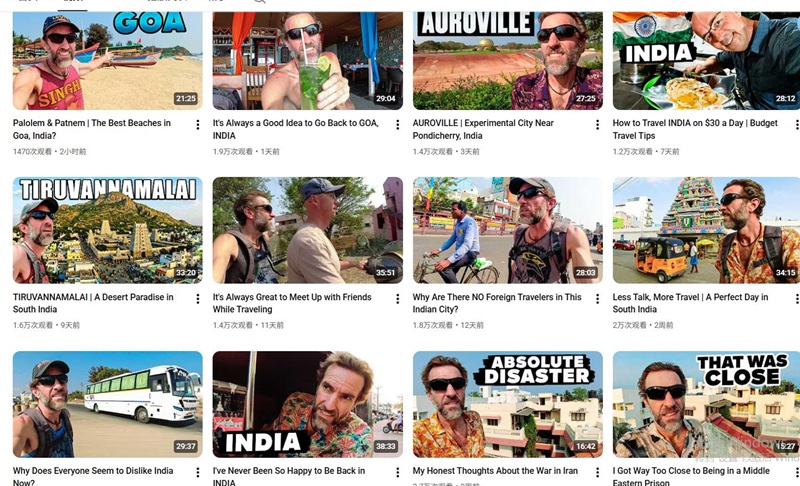 YouTube网红推荐：美国61万粉旅行探店达人合作频道内容