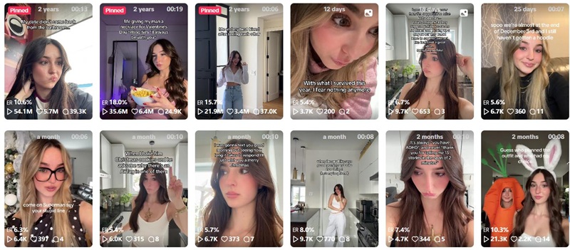 TikTok网红推荐：加拿大高互动双胞胎博主频道内容