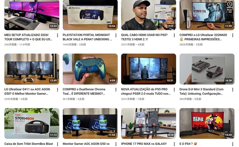 YouTube网红推荐：巴西科技深度长视频测评博主频道内容
