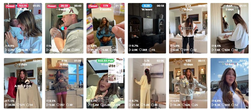 TikTok网红推荐:美国家庭日常生活分享的小博主频道内容