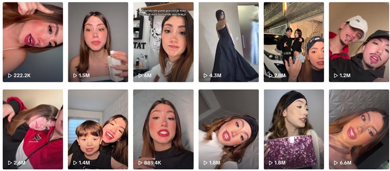 巴西160万粉丝的时尚生活分享中腰部KOL达人频道内容